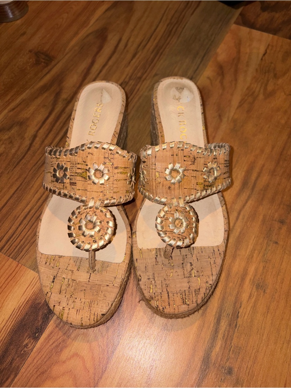Cork Embellished Jack Rogers